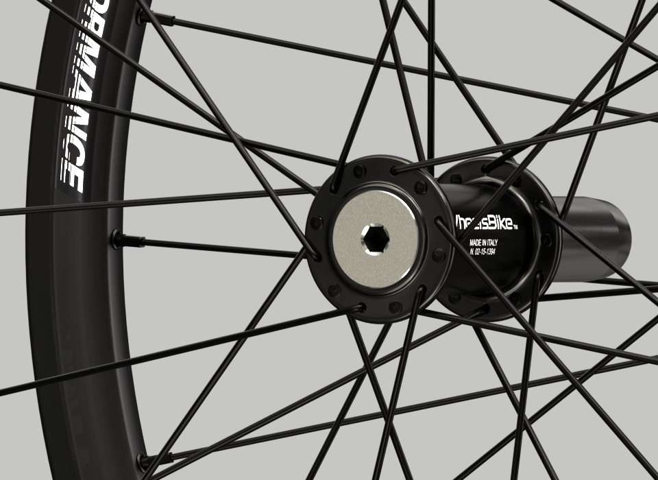 set ruote alluminio handbike wheelsbike hi performance nero mozzo
