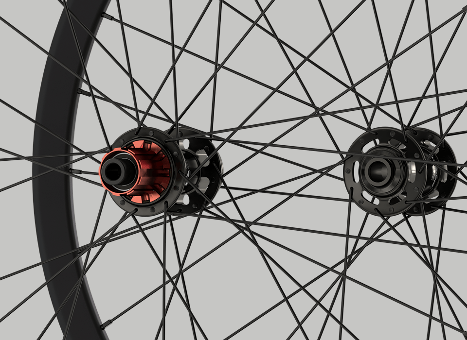 set ruote carbonio mtb karma mozzi